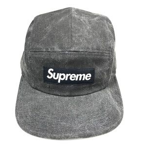 SUPREME 15SS Stone Washed Canvas Camp Cap